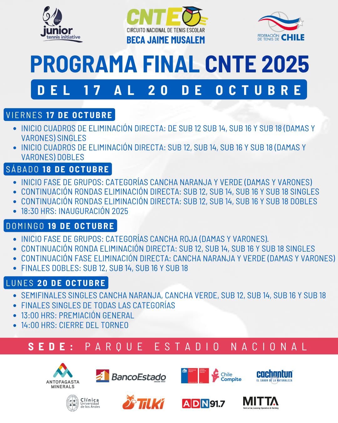 Programa Final Escolar 2025